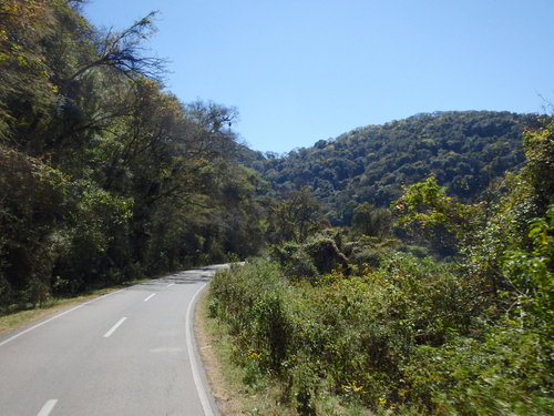 Riding downhill on Ruta 9.